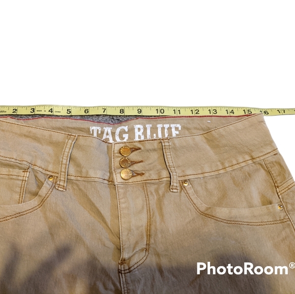 Tag blue tan pants size 12 - Picture 6 of 8